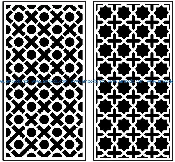 Design pattern panel screen AN00070871 file cdr and dxf free vector download for Laser cut CNC