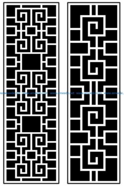 Design pattern panel screen AN00070872 file cdr and dxf free vector download for Laser cut CNC