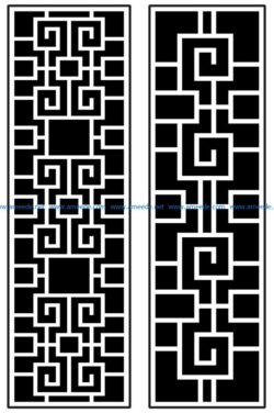 Design pattern panel screen AN00070872 file cdr and dxf free vector download for Laser cut CNC