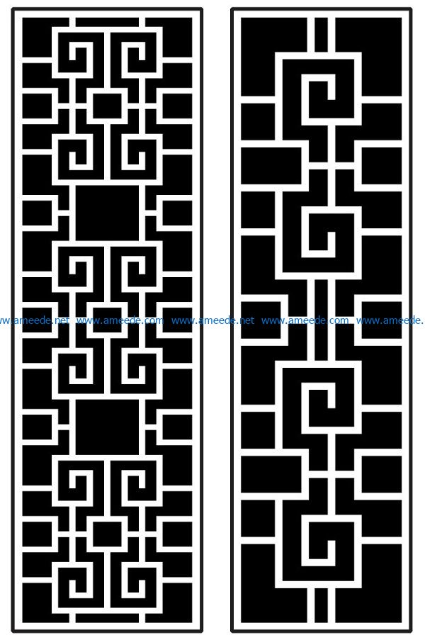 Design pattern panel screen AN00070872 file cdr and dxf free vector download for Laser cut CNC