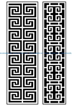 Design pattern panel screen AN00070873 file cdr and dxf free vector download for Laser cut CNC