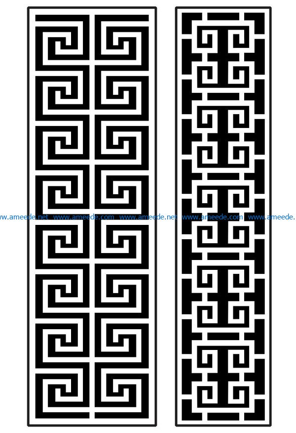 Design pattern panel screen AN00070873 file cdr and dxf free vector download for Laser cut CNC