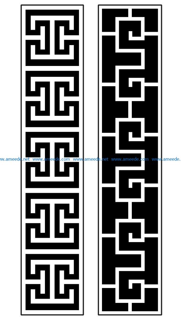 Design pattern panel screen AN00070874 file cdr and dxf free vector download for Laser cut CNC