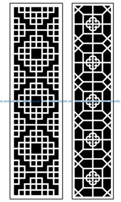 Design pattern panel screen AN00070875 file cdr and dxf free vector download for Laser cut CNC
