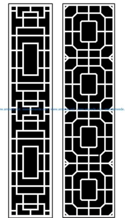 Design pattern panel screen AN00070876 file cdr and dxf free vector download for Laser cut CNC