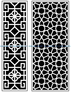 Design pattern panel screen AN00070877 file cdr and dxf free vector download for Laser cut CNC