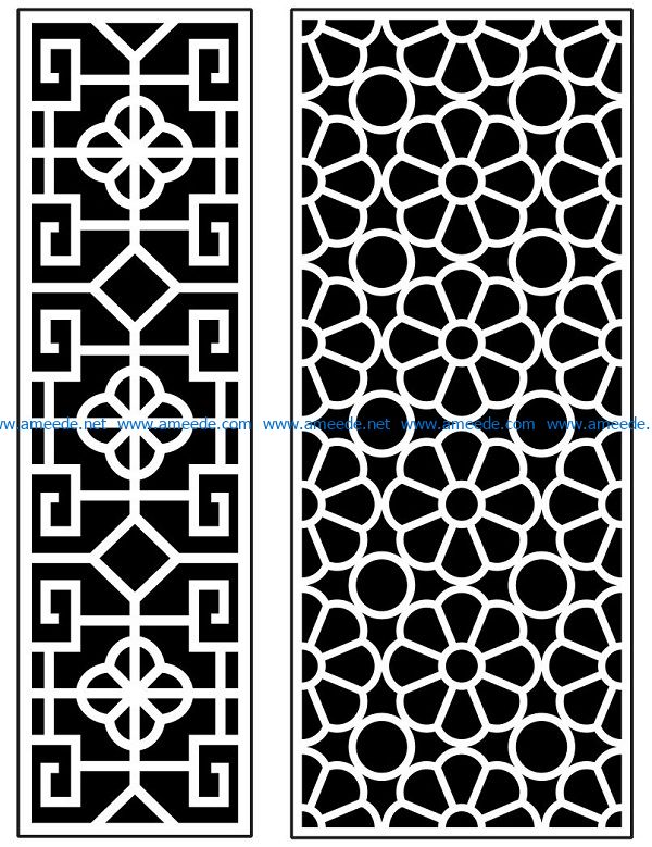 Design pattern panel screen AN00070877 file cdr and dxf free vector download for Laser cut CNC