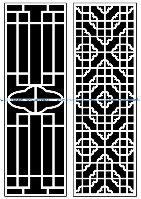 Design pattern panel screen AN00070878 file cdr and dxf free vector download for Laser cut CNC