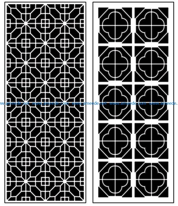 Design pattern panel screen AN00070880 file cdr and dxf free vector download for Laser cut CNC