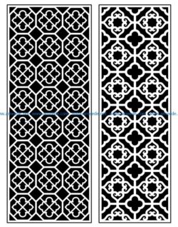 Design pattern panel screen AN00070881 file cdr and dxf free vector download for Laser cut CNC
