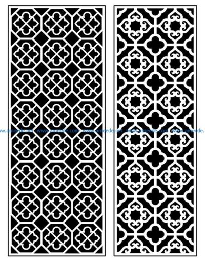 Design pattern panel screen AN00070881 file cdr and dxf free vector download for Laser cut CNC