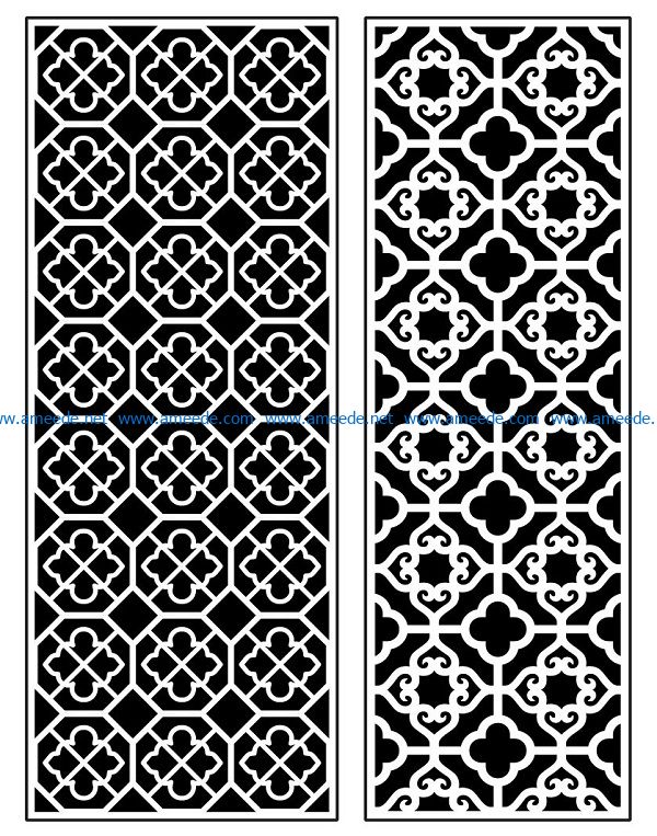 Design pattern panel screen AN00070881 file cdr and dxf free vector download for Laser cut CNC