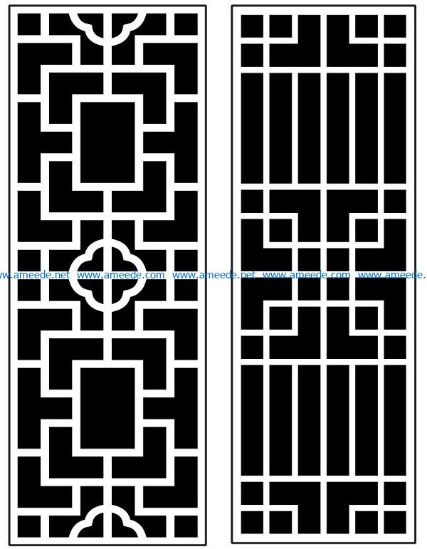 Design pattern panel screen AN00070883 file cdr and dxf free vector download for Laser cut CNC