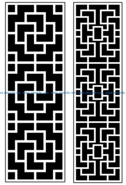 Design pattern panel screen AN00070884 file cdr and dxf free vector download for Laser cut CNC