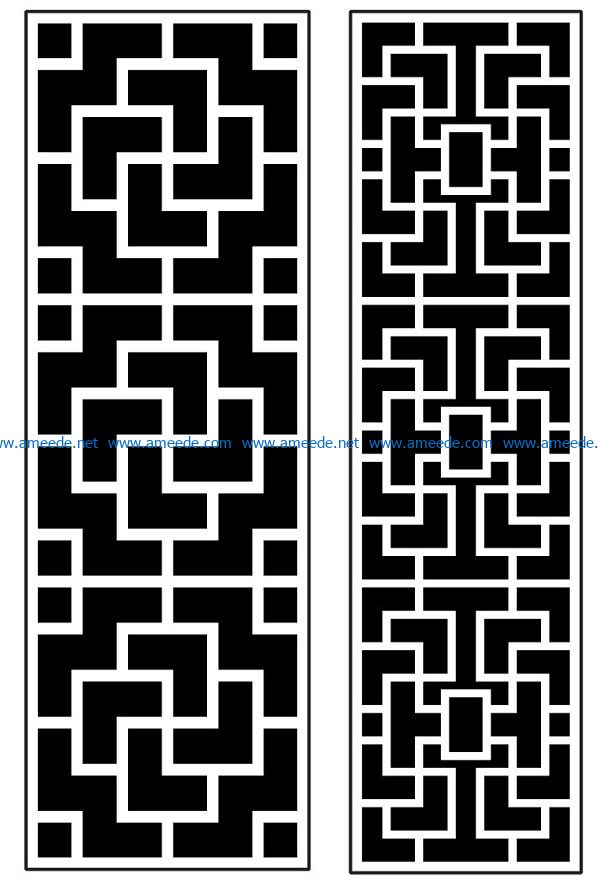 Design pattern panel screen AN00070884 file cdr and dxf free vector download for Laser cut CNC