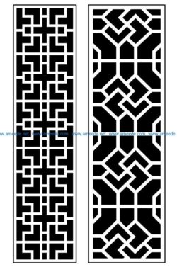 Design pattern panel screen AN00070885 file cdr and dxf free vector download for Laser cut CNC