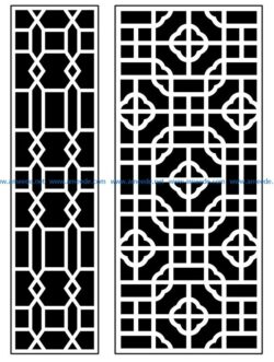 Design pattern panel screen AN00070886 file cdr and dxf free vector download for Laser cut CNC