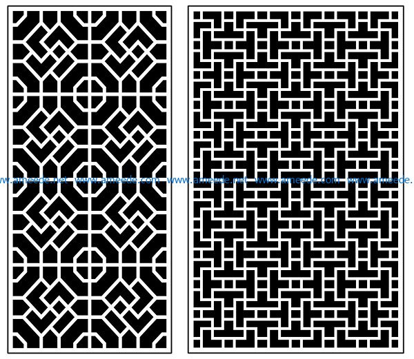 Design pattern panel screen AN00070887 file cdr and dxf free vector download for Laser cut CNC