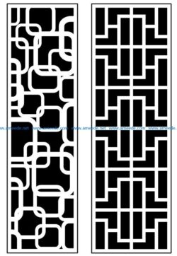 Design pattern panel screen AN00070888 file cdr and dxf free vector download for Laser cut CNC