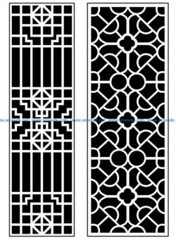 Design pattern panel screen AN00070889 file cdr and dxf free vector download for Laser cut CNC