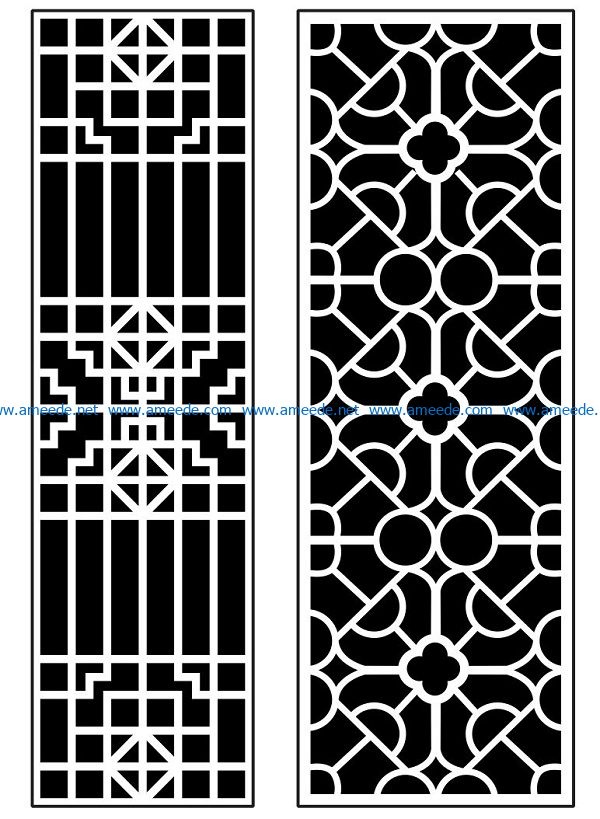 Design pattern panel screen AN00070889 file cdr and dxf free vector download for Laser cut CNC