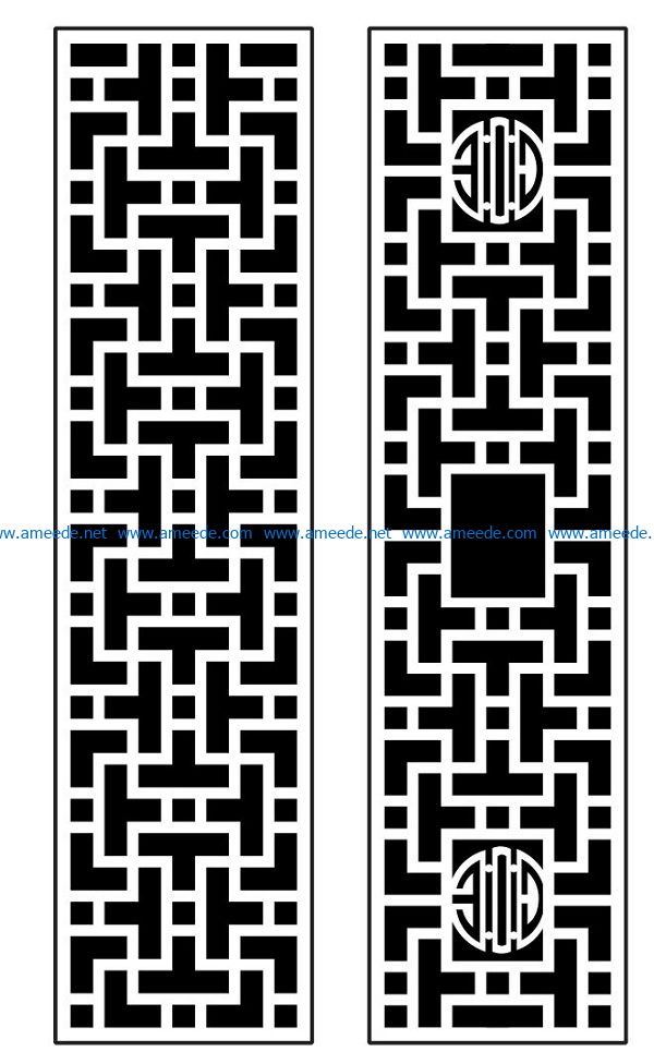 Design pattern panel screen AN00070890 file cdr and dxf free vector download for Laser cut CNC