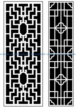 Design pattern panel screen AN00070891 file cdr and dxf free vector download for Laser cut CNC