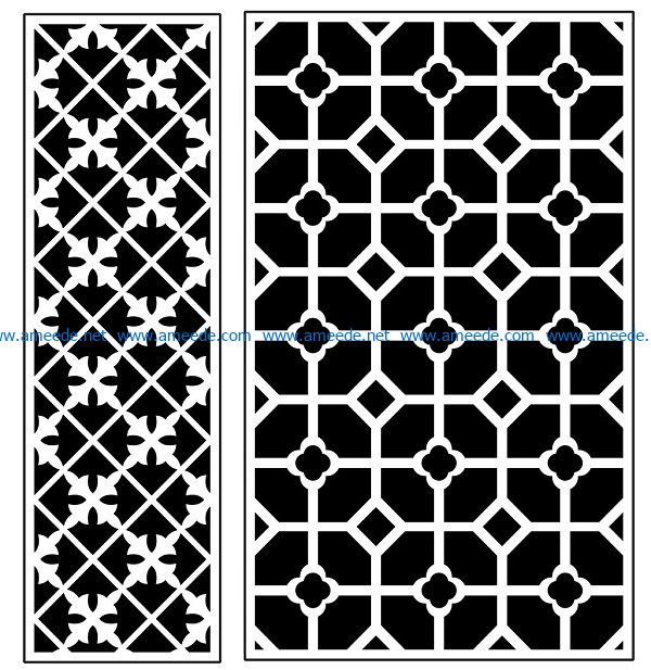 Design pattern panel screen AN00070893 file cdr and dxf free vector download for Laser cut CNC