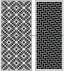Design pattern panel screen AN00070895 file cdr and dxf free vector download for Laser cut CNC
