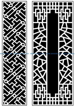 Design pattern panel screen AN00070897 file cdr and dxf free vector download for Laser cut CNC