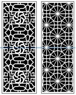 Design pattern panel screen AN00070898 file cdr and dxf free vector download for Laser cut CNC