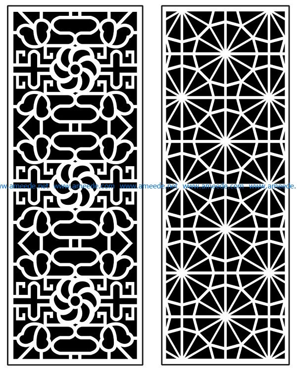 Design pattern panel screen AN00070898 file cdr and dxf free vector download for Laser cut CNC