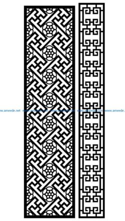 Design pattern panel screen AN00070902 file cdr and dxf free vector download for Laser cut CNC