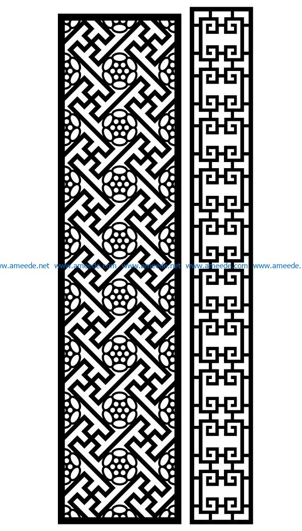 Design pattern panel screen AN00070902 file cdr and dxf free vector download for Laser cut CNC