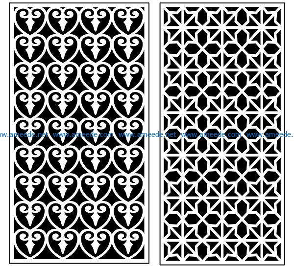 Design pattern panel screen AN00070903 file cdr and dxf free vector download for Laser cut CNC