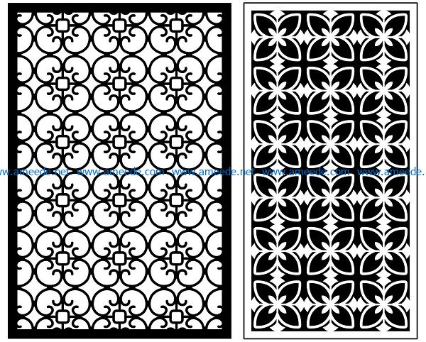 Design pattern panel screen AN00070906 file cdr and dxf free vector download for Laser cut CNC