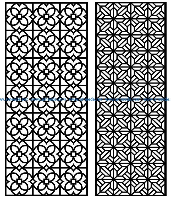 Design pattern panel screen AN00070907 file cdr and dxf free vector download for Laser cut CNC