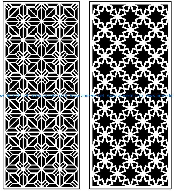 Design pattern panel screen AN00070910 file cdr and dxf free vector download for Laser cut CNC