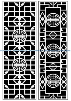 Design pattern panel screen AN00070914 file cdr and dxf free vector download for Laser cut CNC