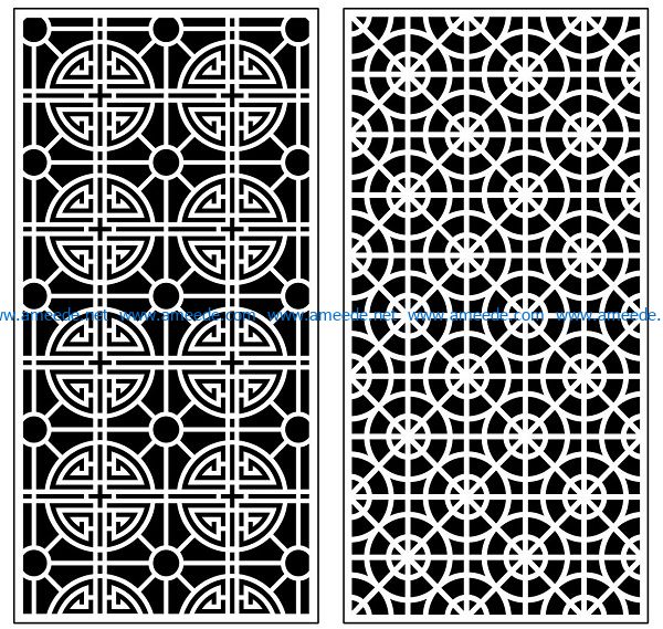 Design pattern panel screen AN00070915 file cdr and dxf free vector download for Laser cut CNC