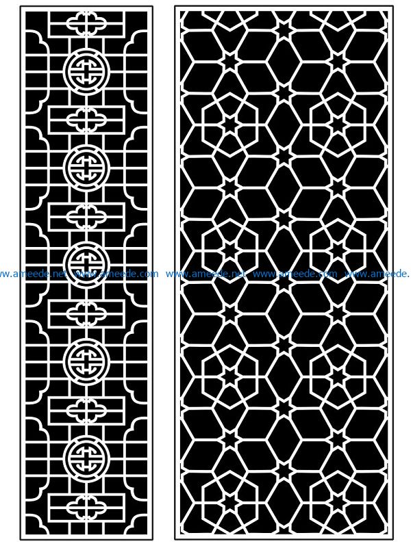 Design pattern panel screen AN00070916 file cdr and dxf free vector download for Laser cut CNC