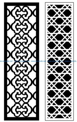 Design pattern panel screen AN00070917 file cdr and dxf free vector download for Laser cut CNC