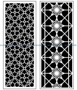 Design pattern panel screen AN00070919 file cdr and dxf free vector download for Laser cut CNC