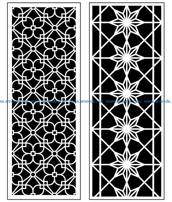 Design pattern panel screen AN00070919 file cdr and dxf free vector download for Laser cut CNC