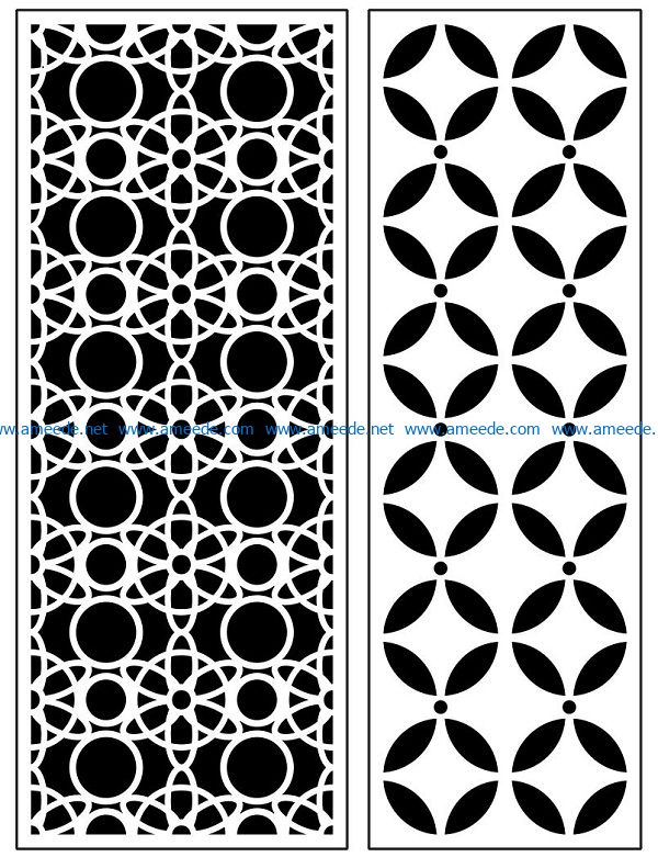 Design pattern panel screen AN00070920 file cdr and dxf free vector download for Laser cut CNC