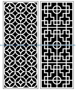 Design pattern panel screen AN00070921 file cdr and dxf free vector download for Laser cut CNC
