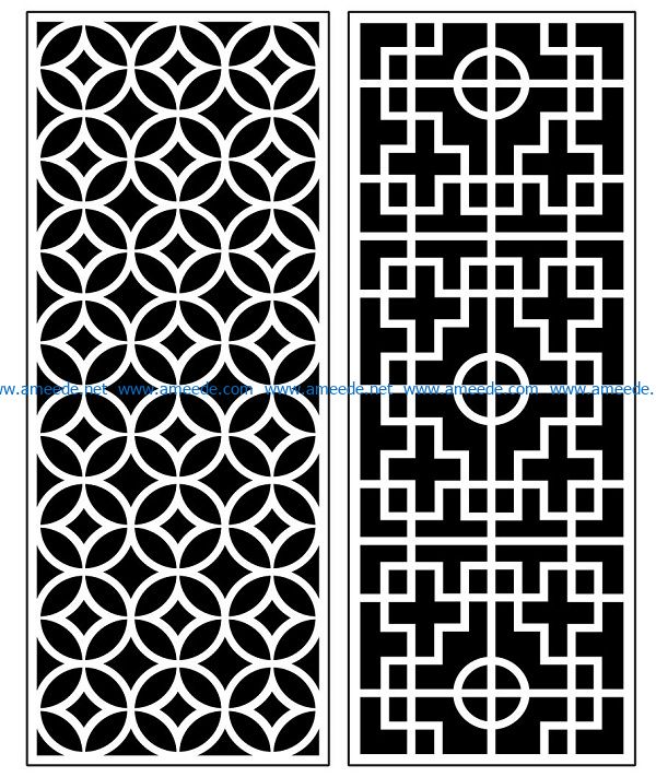 Design pattern panel screen AN00070921 file cdr and dxf free vector download for Laser cut CNC