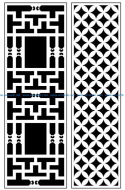 Design pattern panel screen AN00070922 file cdr and dxf free vector download for Laser cut CNC