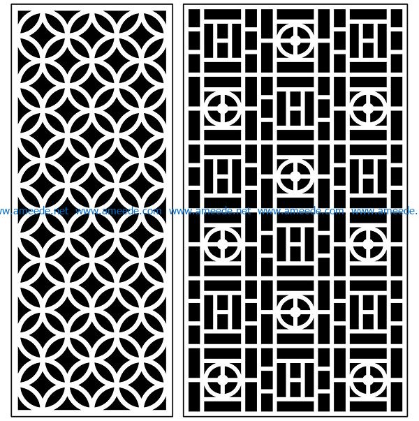 Design pattern panel screen AN00070923 file cdr and dxf free vector download for Laser cut CNC