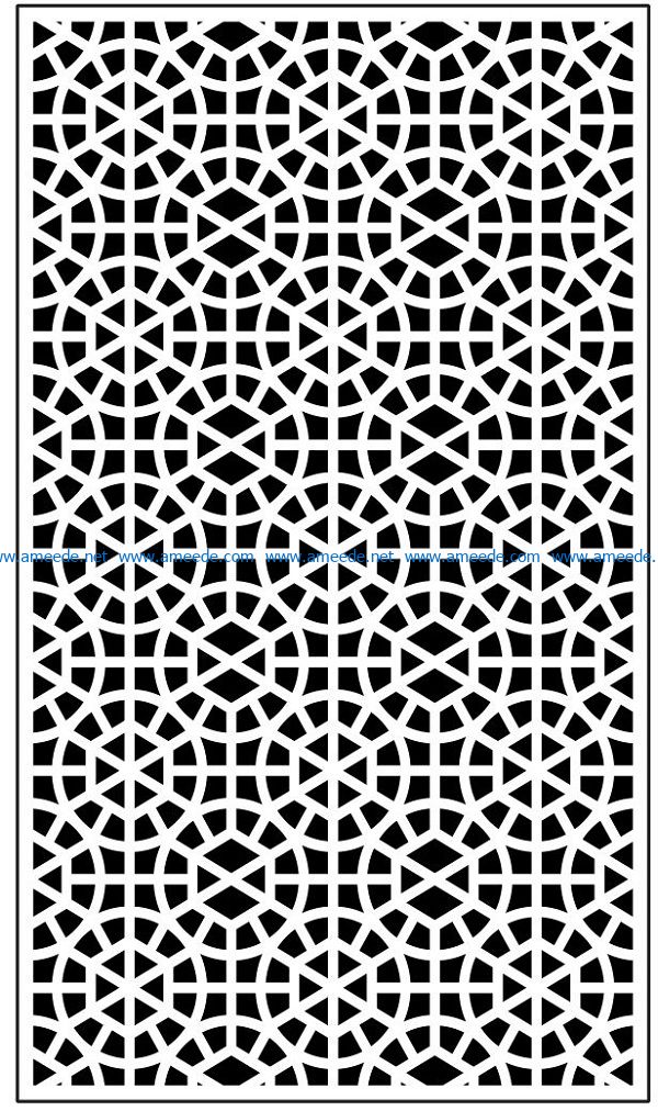 Design pattern panel screen AN00070928 file cdr and dxf free vector download for Laser cut CNC